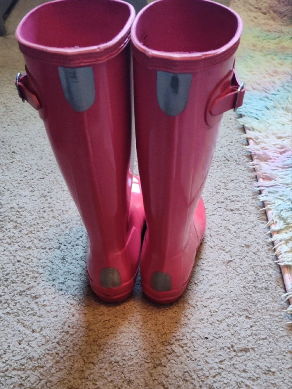 Hunter Tall Gloss Red Waterproof Boots